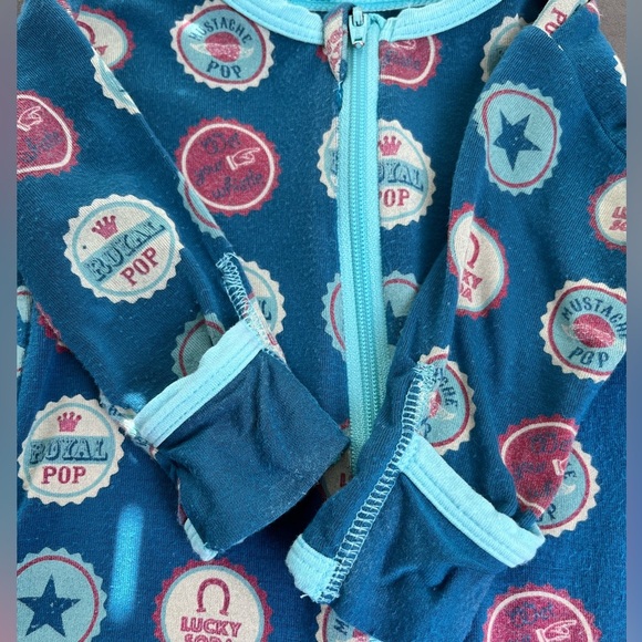 Kickee Pants Soda Pop Caps Footie Sz 0-3 Months - Picture 2 of 10